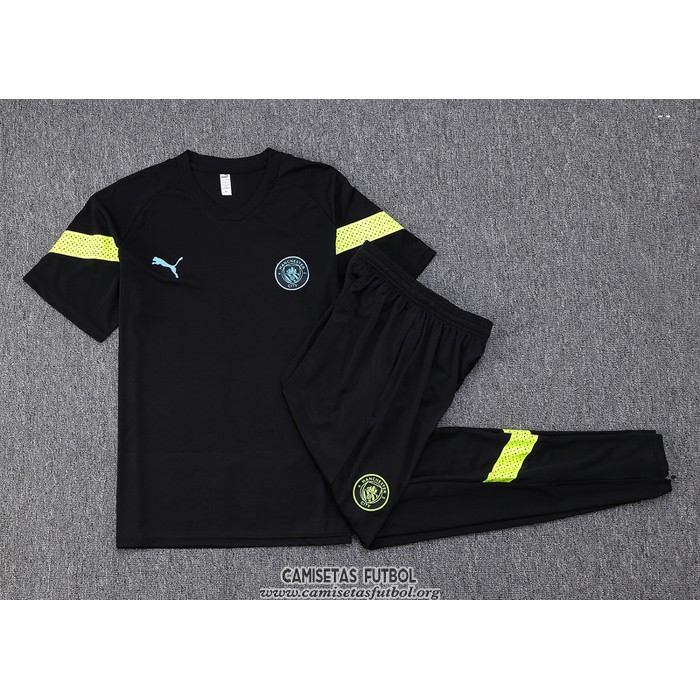 Chandal del Manchester City Manga Corta 2022/2023 Negro